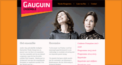 Desktop Screenshot of gauguinensemble.com